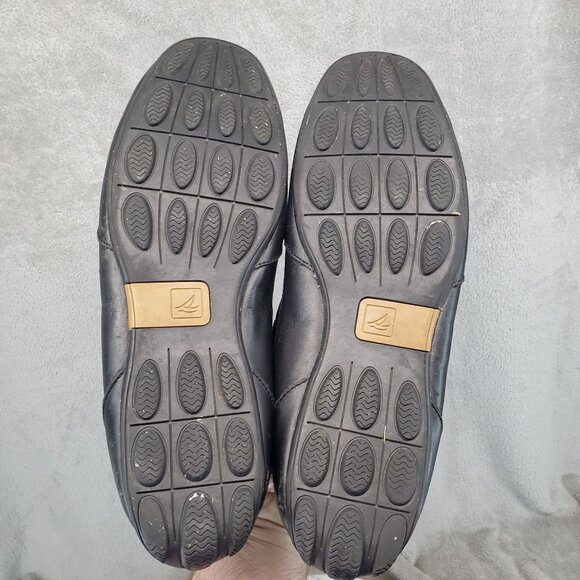 Sperry Shoes Mens Size 10.5 Black Leather Hampden Slip On Moccasin main image 5